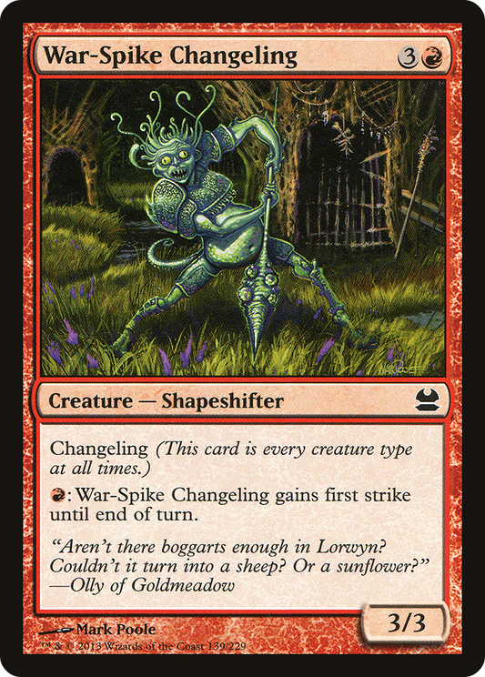 War-Spike Changeling (MMA-139) (Foil)