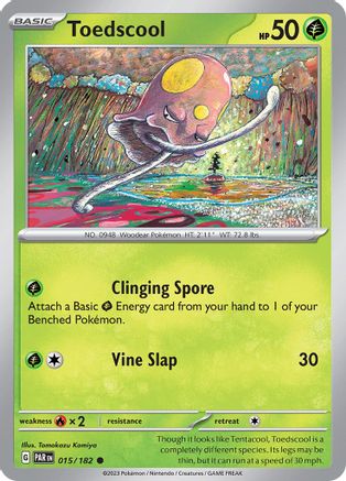 Toedscool (PAR-015) (Reverse Holofoil)