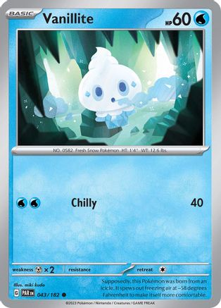 Vanillite (PAR-043) (Reverse Holofoil)