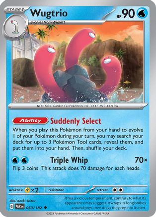 Wugtrio (PAR-053) (Reverse Holofoil)