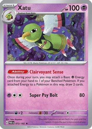 Xatu (PAR-072) (Reverse Holofoil)