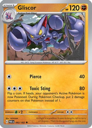 Gliscor (PAR-092) (Reverse Holofoil)