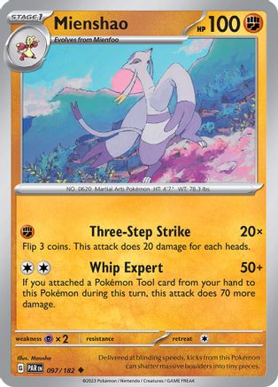Mienshao (PAR-097) (Reverse Holofoil)