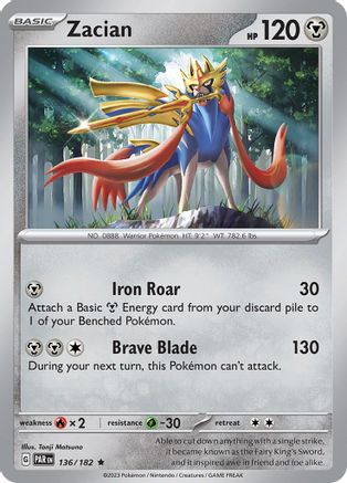 Zacian (PAR-136) (Holofoil)