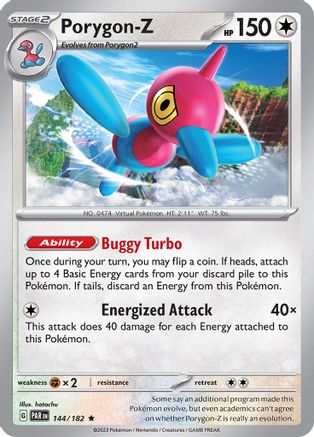 Porygon-Z (PAR-144) (Reverse Holofoil)