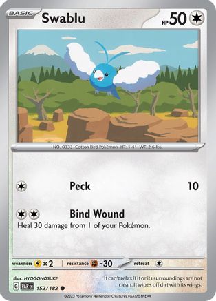 Swablu (PAR-152) (Reverse Holofoil)
