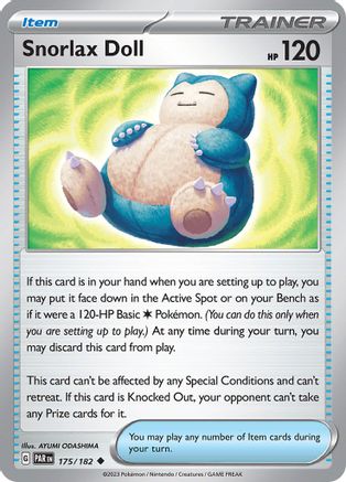 Snorlax Doll (PAR-175) (Reverse Holofoil)
