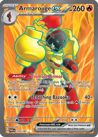 Armarouge ex (PAR-218) (Holofoil)