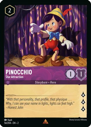 Pinocchio - Star Attraction (2-056) (Cold Foil)