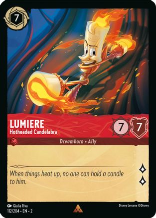 Lumiere - Hotheaded Candelabra (2-112) (Cold Foil)