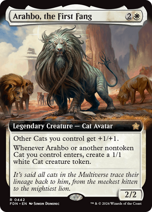 Arahbo, the First Fang (FDN-442) (Extended Art) (Foil)