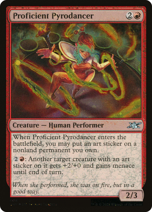 Proficient Pyrodancer (UNF-406) (Galaxy Foil)