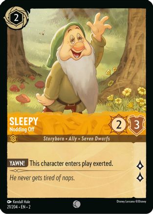 Sleepy - Nodding Off (2-021) (Cold Foil)