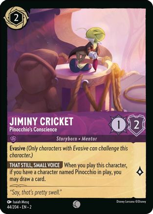 Jiminy Cricket - Pinocchio's Conscience (2-044) (Cold Foil)