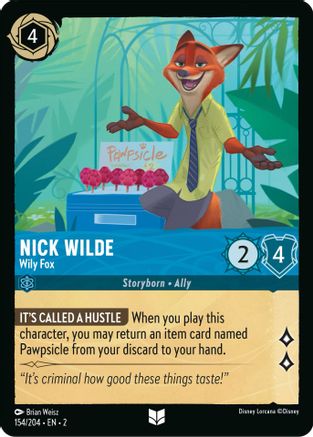 Nick Wilde - Wily Fox (2-154) (Cold Foil)