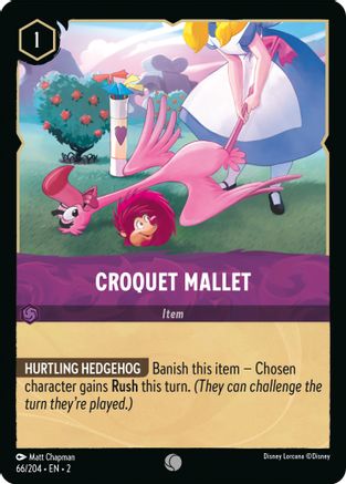 Croquet Mallet (2-066) (Cold Foil)