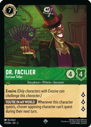 Dr. Facilier - Fortune Teller (2-079) (Cold Foil)