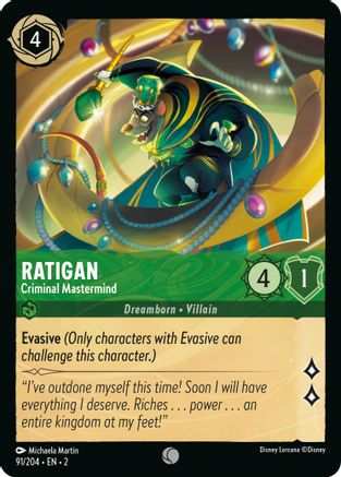 Ratigan - Criminal Mastermind (2-091) (Cold Foil)