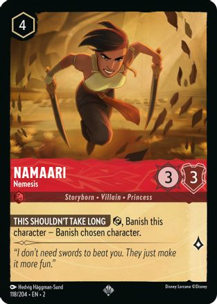 Namaari - Nemesis (2-118) (Cold Foil)
