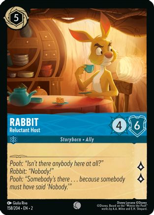 Rabbit - Reluctant Host (2-158) (Cold Foil)