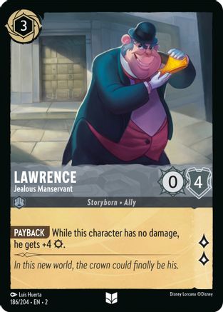 Lawrence - Jealous Manservant (2-186) (Cold Foil)