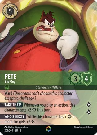 Pete - Bad Guy (Enchanted) (2-209) (Holofoil)