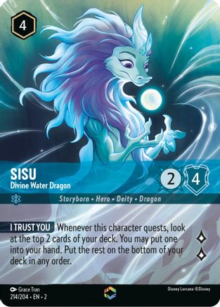 Sisu - Divine Water Dragon (Enchanted) (2-214) (Holofoil)