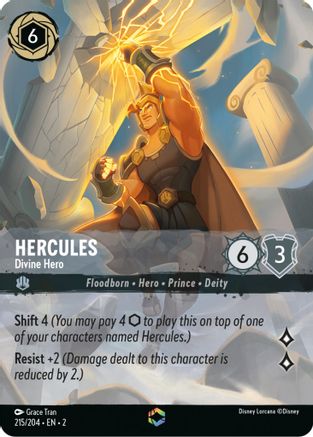Hercules - Divine Hero (Enchanted) (2-215) (Holofoil)