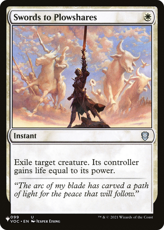 Swords to Plowshares (LIST-VOC-99)