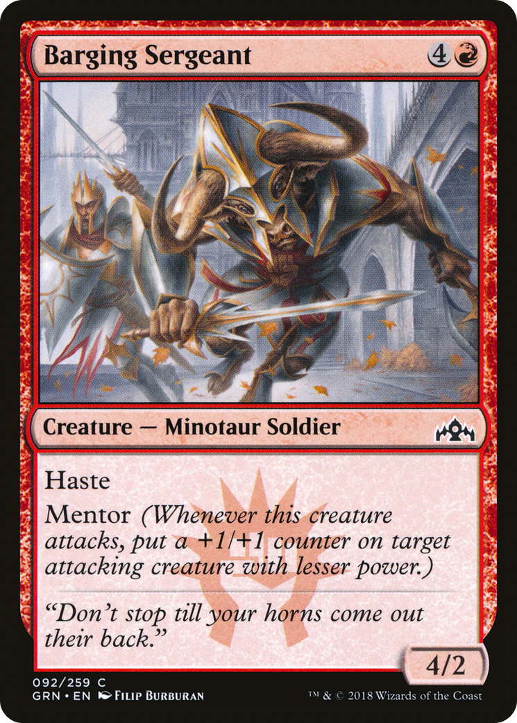 Barging Sergeant (GRN-092) (Foil)