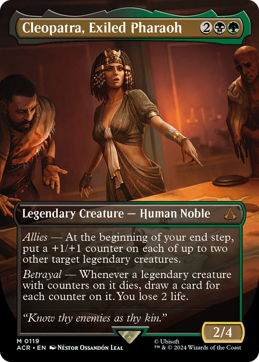 Cleopatra, Exiled Pharaoh (ACR-119) (Borderless) (Foil)