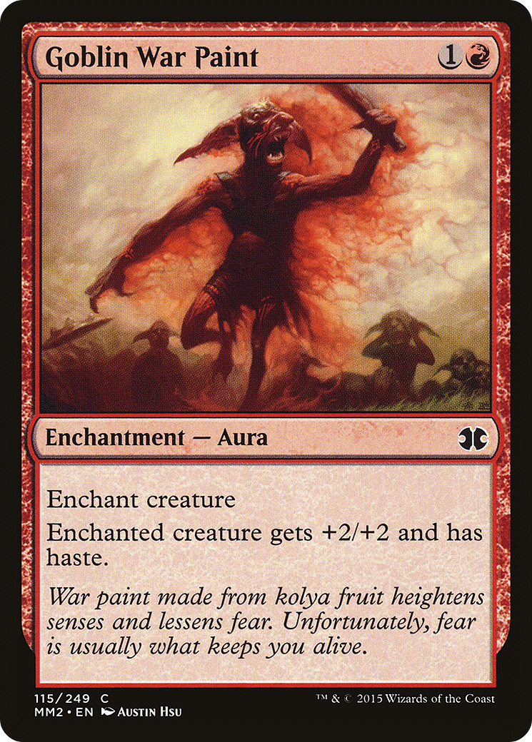 Goblin War Paint (MM2-115) (Foil)