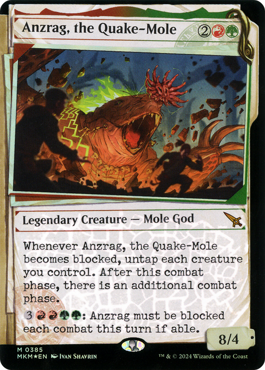 Anzrag, the Quake-Mole (MKM-385) (Showcase) (Invisible Ink) (Foil)