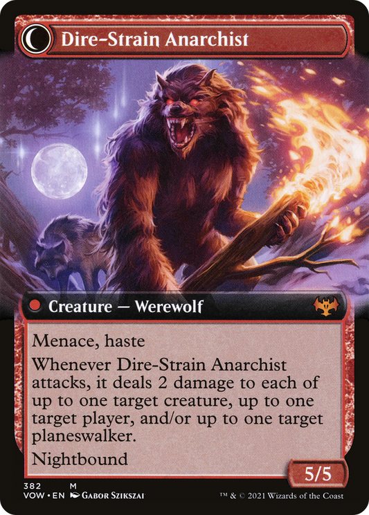 Volatile Arsonist // Dire-Strain Anarchist (VOW-382) (Extended Art) (Foil)