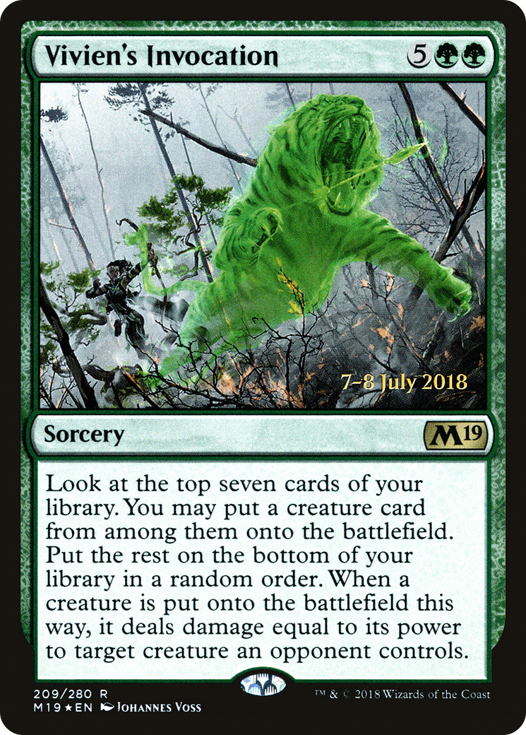 Vivien's Invocation (PRE-209S) (Foil)