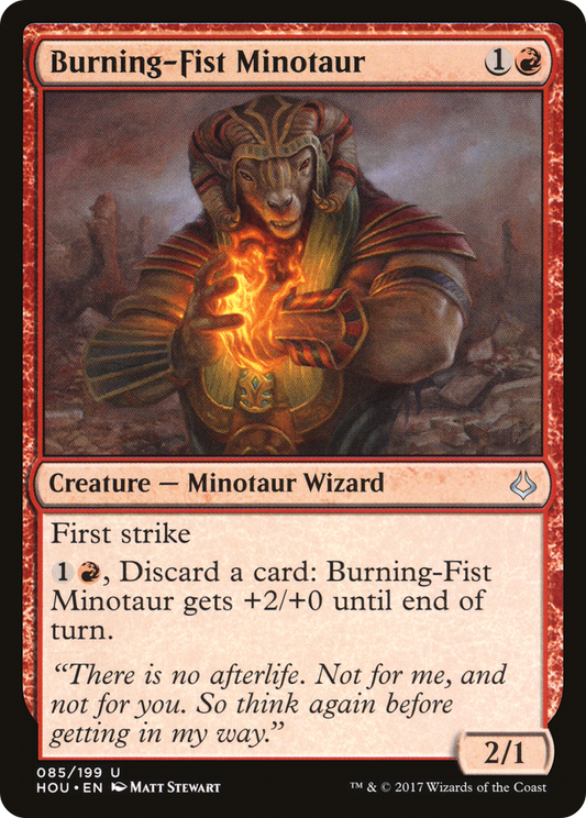 Burning-Fist Minotaur (HOU-085) (Foil)