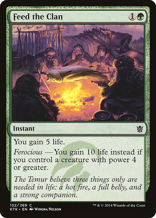 Feed the Clan (KTK-132) (Foil)