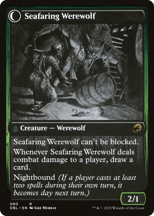 Suspicious Stowaway // Seafaring Werewolf (DBL-080) (Foil)
