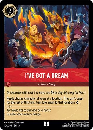 I've Got a Dream (3-129) (Cold Foil)