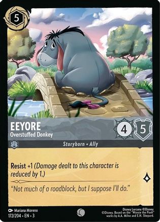 Eeyore - Overstuffed Donkey (3-172) (Cold Foil)