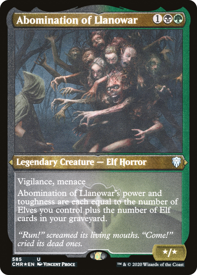 Abomination of Llanowar (CMR-585) (Etched Foil)