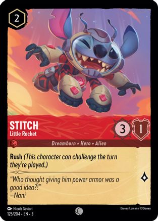 Stitch - Little Rocket (3-125) (Cold Foil)
