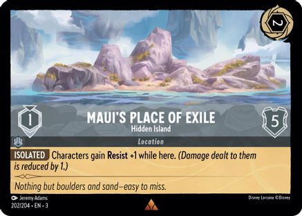 Maui's Place of Exile - Hidden Island (3-202) (Cold Foil)