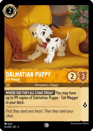 Dalmatian Puppy - Tail Wagger (4c/204) (3-04c)