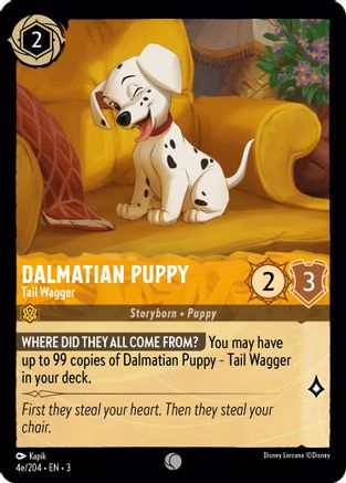 Dalmatian Puppy - Tail Wagger (4e/204) (3-04e) (Cold Foil)