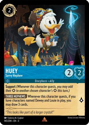 Huey - Savvy Nephew (3-145) (Cold Foil)