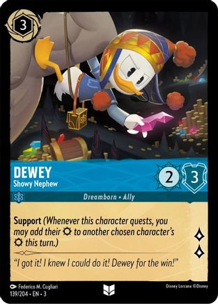 Dewey - Showy Nephew (3-139) (Cold Foil)