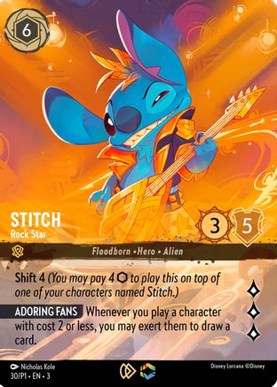 Stitch - Rock Star (Store Championship) (DLPC-030) (Holofoil)