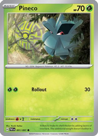 Pineco (PAF-001) (Reverse Holofoil)