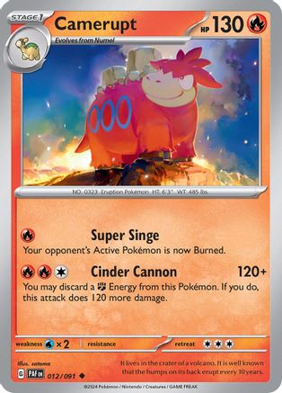 Camerupt (PAF-012) (Reverse Holofoil)